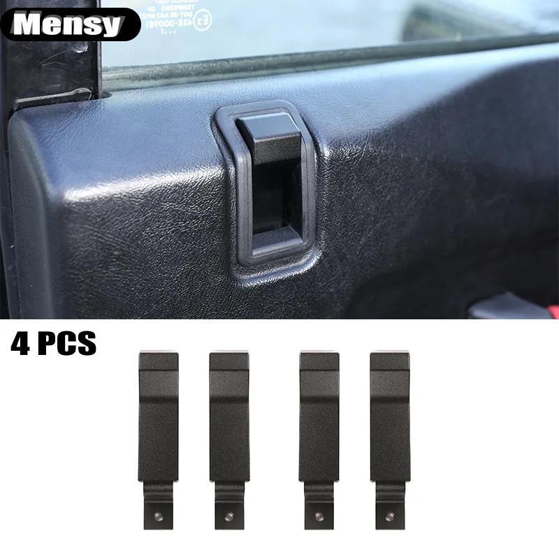 For Land Rover Defender 90 110 130 2004-2019 Aluminum Alloy Car Door Lock Pin Inner Handle Frame Decoration Cover Car Accessory