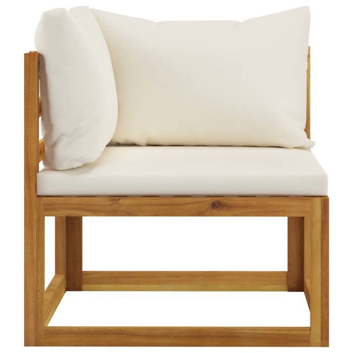 Maison Exclusive - Banc de jardin à 2 places avec coussins blanc crème