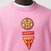 Burberry Sweatshirts Men's Bubble Gum Pink Crew Neck Moderate Regular 80412991