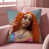 I-Ice Spice Y2k Cushion Cover Multi-Scene Pillow Cover for Home & Car - Reversible, Soft & Durable for Daily Use