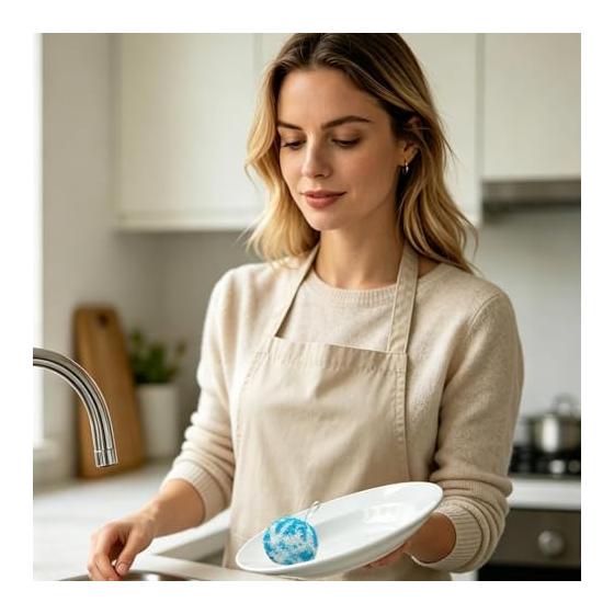 Kitchen Kitchen Cleaning Ball, Spherical Non-abrasive and Non-abrasive Design That Thoroughly Removes Various Dirt Without Damaging Surfaces,