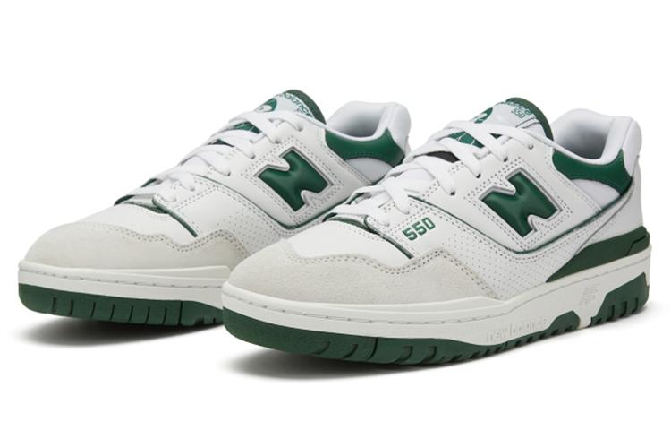New Balance 550 White/Team Forest Green