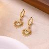 Elegant Stainless Steel Heart Pendant & Earrings Set