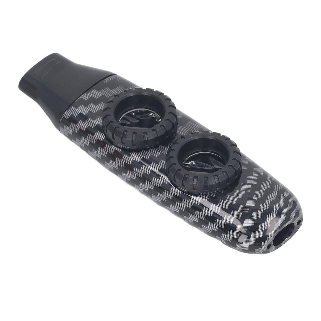 Kazoo Flute Dual Hole Flute Adjustable Musical Wind Instrument with Diaphragm for Playing Performance