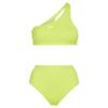 Off White Womens/Ladies Logo High Rise Two-Piece Swimsuit Set