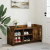 Shoe Cabinet Smoked Oak 100 x 39.5 x 51 cm Engineered Wood