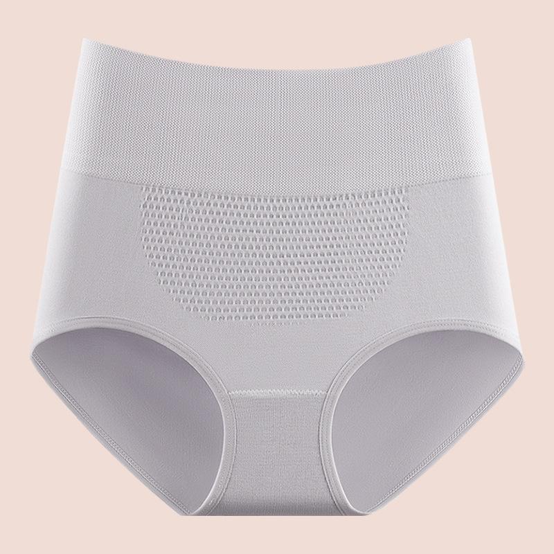 Ladies Spring and Autumn High Waist Honeycomb Warm Belly Lift Hip High Bounce Belly Triangle Briefs