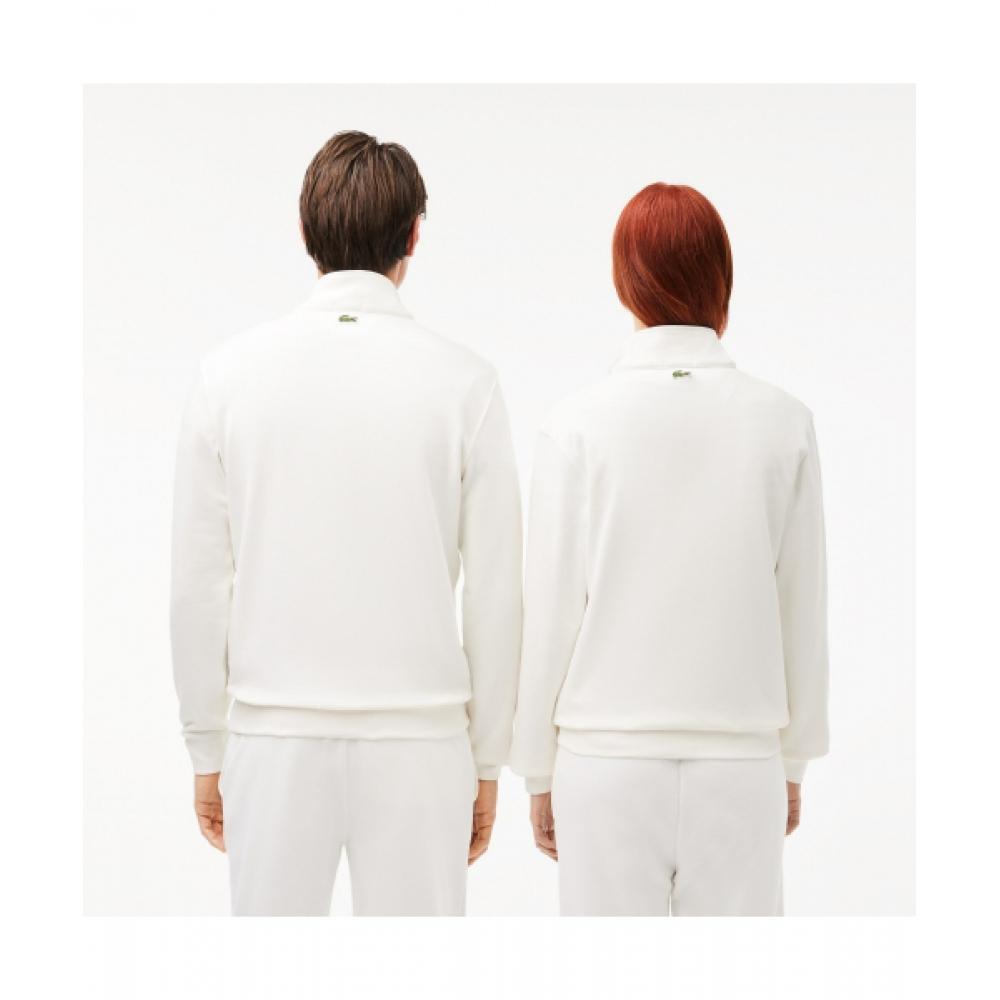 Lacoste Common Casual Half Zip Sweatshirt [off White]
