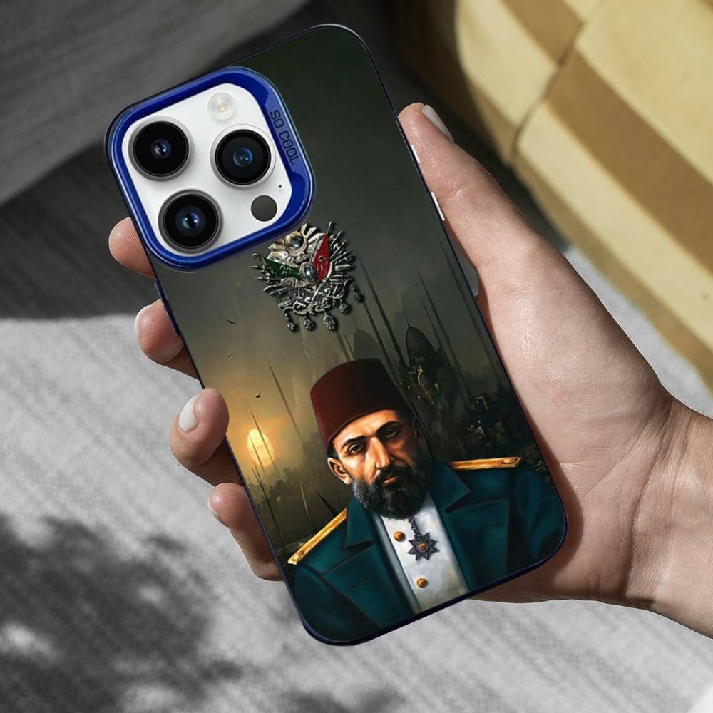 Cool Empire O-Ottoman Phone Case For iPhone 16,15,14,13,12,11,Mini,Pro,SE,XS,MAX Blue Matte Silicone Cover
