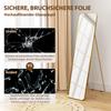 40 x 160 cm Rectangular Full Length Mirror - Gold Tone