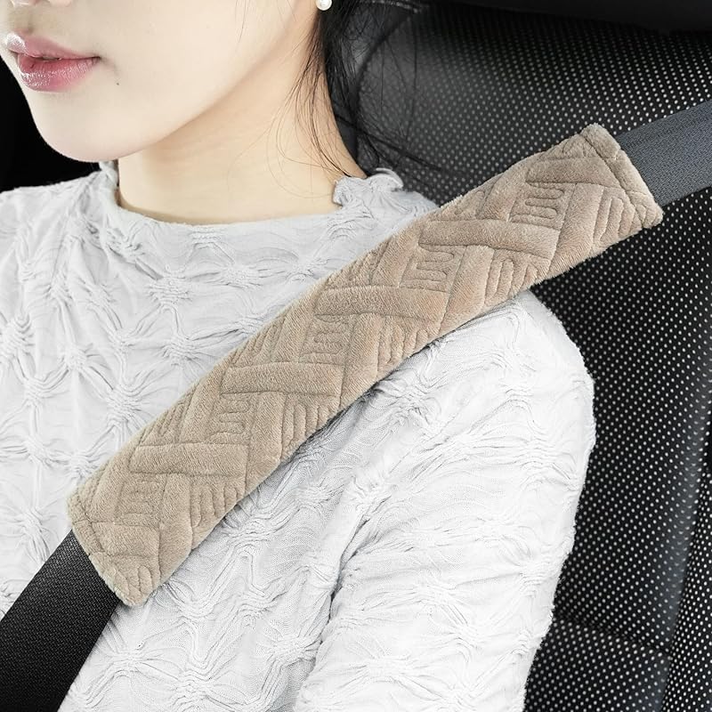 JUSTTOP 2-Pack Universal Car Seat Belt Pads Cover For A More Comfortable Driving, Seat Belt Shoulder Strap Covers Harness Pad For Car Interior