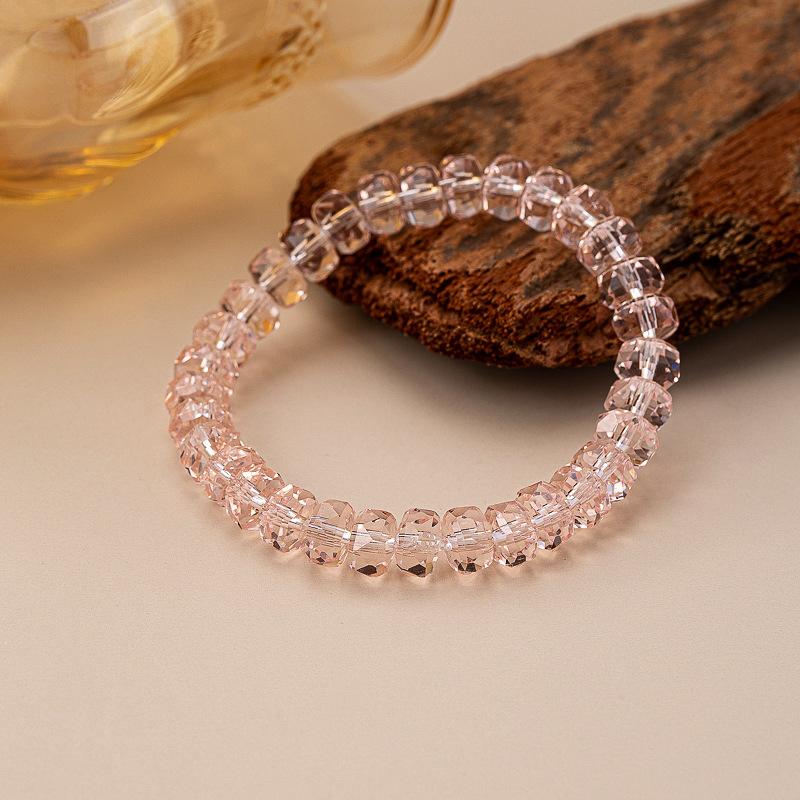 Color Super Seven Crystal Bracelet Women's Super Seven Strawberry Crystal Purple Hair Crystal Strawberry Crystal Dry Strike Peach Blossom Hand Jewelry
