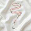 Pink Pearl Shell Rosary Necklace - Long Cross Design for Weddings & Parties