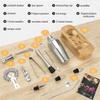 16-Piece Stainless Steel Cocktail Shaker & Bar Tool Set with Measuring Cups