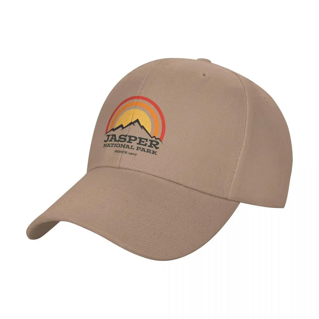 Jasper National Park Alberta Canada Vintage Retro Travel Hiking Camping Adventure Climbing Mountain Baseball Cap