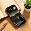 Coque de téléphone Van Gogh La Nuit Étoilée S-N Noir Silicone Souple Pour Samsung Galaxy A73,A72,A71,A70,A53,A52,A51