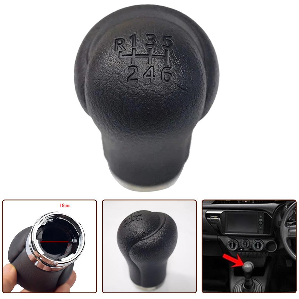 Car Gear Shift Knob Manual Transmission 6 Speed For TOYOTA For HILUX REVO 2015-20 Base Replace Original Car Knob Directly