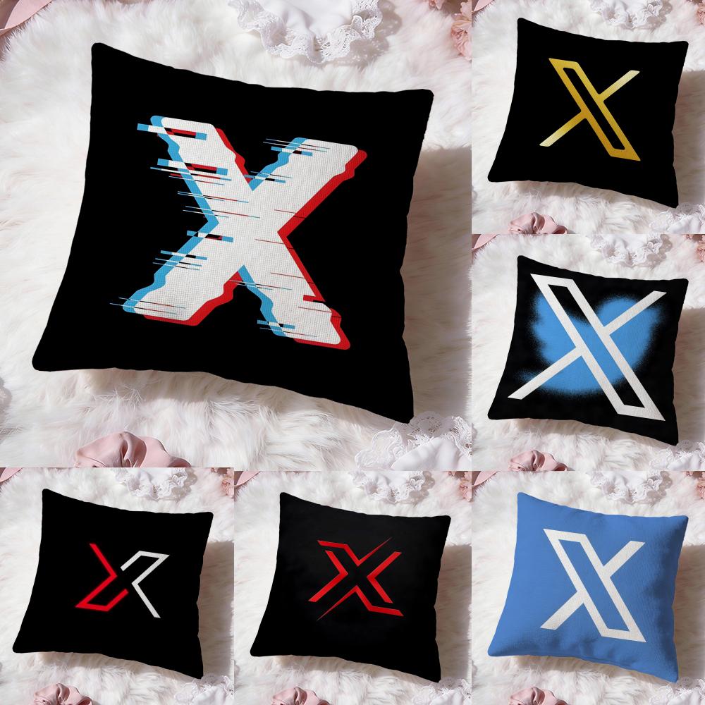 classic logo Twitter Cushion Cover Premium Comfort Reversible Pillow Cove -Two in One Design for Any Room & Car Interior