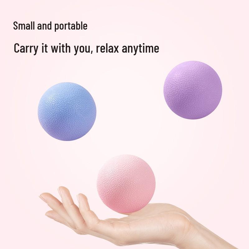 Smooth TPE Fascia Massage Ball for Foot, Shoulder & Neck - Hard Peanut Ball