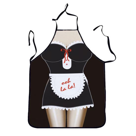 Cute Apron Sturdy Ornamental Convenient Kitchen Apron Sleeveless Unisex Baking Sexy Pattern Apron Apron Kitchen Accessories CDN