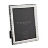 Impressions 999 Silver Narrow Wave Photo Frame 5 X 7 Wood Back Made In Italy