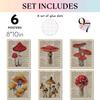 97 Decor Vintage Mushroom Poster - Mushroom Wall Decor, Retro Mushrooms Wall Art Prints, Cottagecore Room Decor Aesthetic, Earthy Dictionary