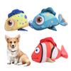 Giocattolo per Animali Domestici Che Produce Suono Giocattolo Interattivo per Cani Forma di Pesce Resistente al Morso Morbido Giocattolo da Masticare Compagno di Gioco per Animali Domestici