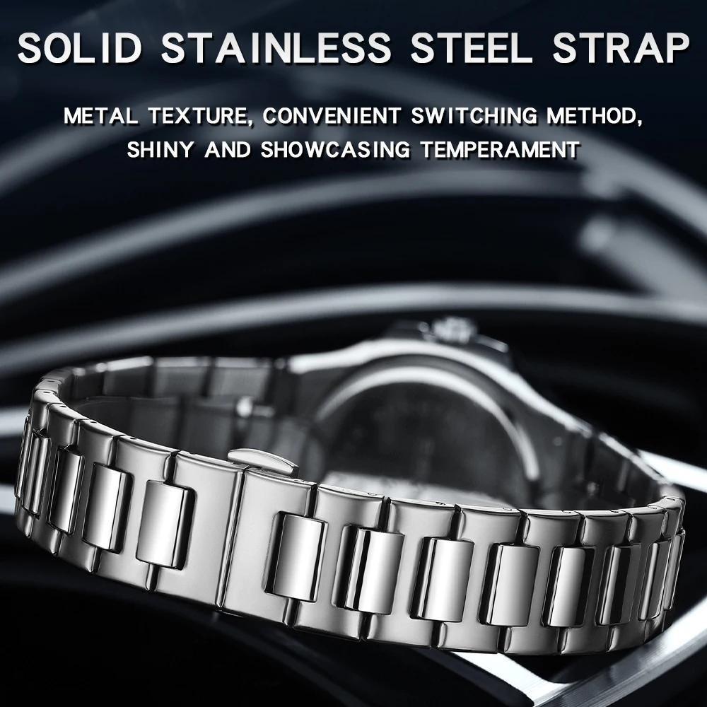 Luxury Business Men's Quartz Watch Waterproof Luminous Three Pin Six Hole Timer Fashion Men's Clock