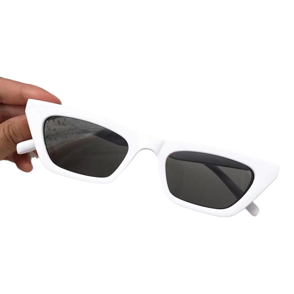 Flat Square Frame Concave Shape Glasses Women'S Rectangular Street Shot Sunglasses Trendy Men'S Big Face Retro Sunglasses