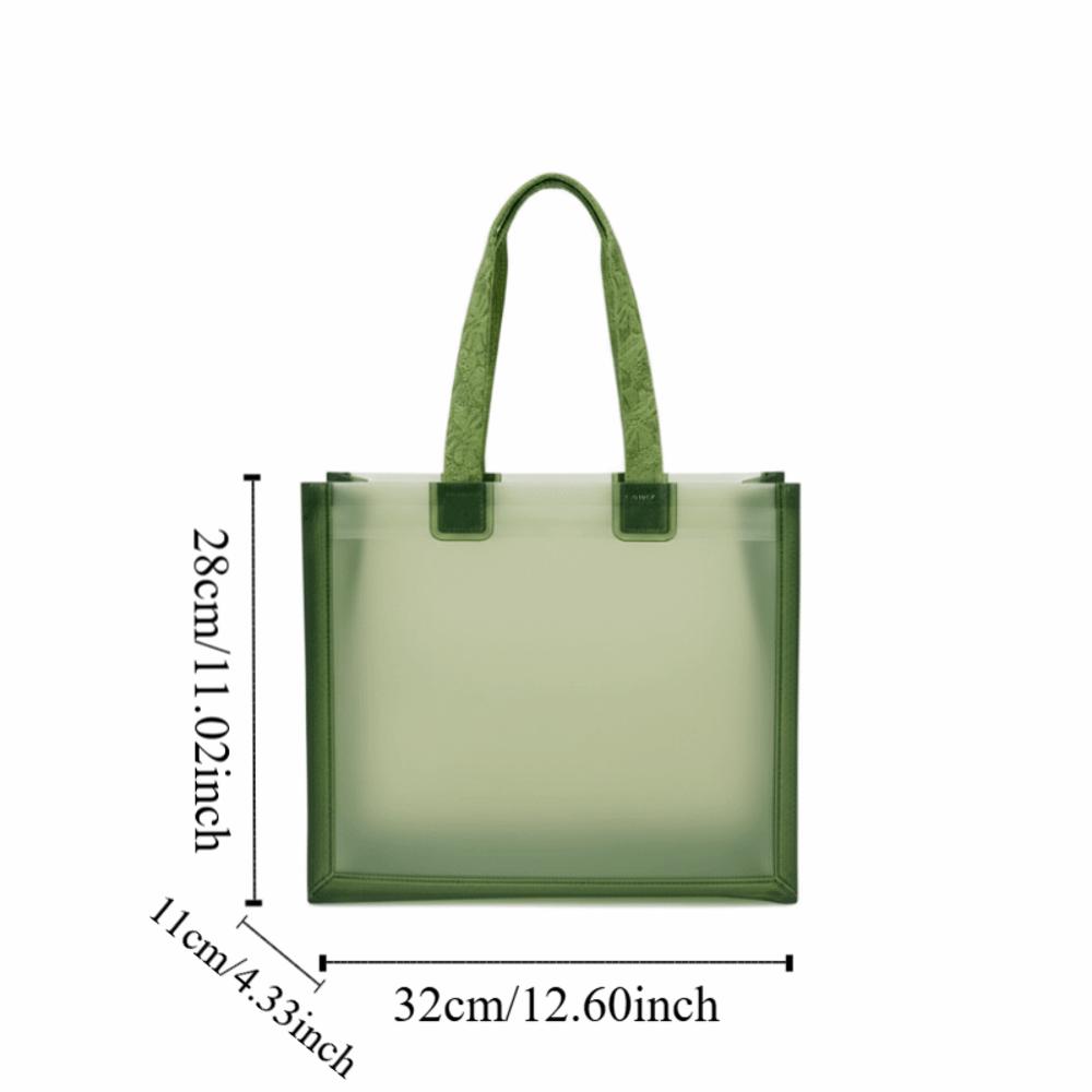 Waterproof Transparent Handbags Durable Reusable Bags Apparel Stores