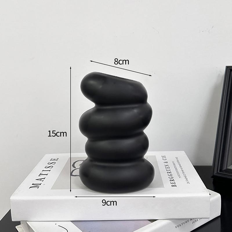Nordic Flower Vase Pure White Imitation Ceramic Vase Hydroponic Creative Home Decor Artistic Desktop Ornament Mother'S Day Gifts