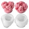 Silicone Moulds Peony Flower Candle Molds Ornament Molds Epoxy Resin Molds Plasters Molds for Candle Making