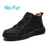Fashion High Quality Men Fashion Casual Leather Round Toe Ankle Boots British Style Winter Outdoor Short Boots Large Size Oxfords Shoes