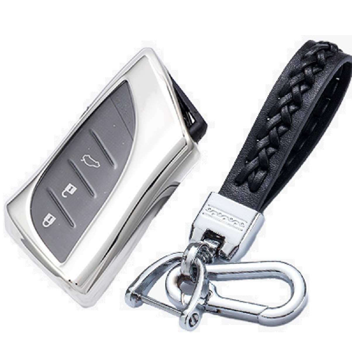 

VERISSY Чехол для смарт-ключа Набор держателей для ключей для Lexus Lexus LX NX LC Эксклюзивный серебряный