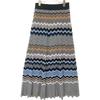 Adore 531-2172323 Multicolor Triangle Border Knit Skirt Skirt 38 multicolorUsed