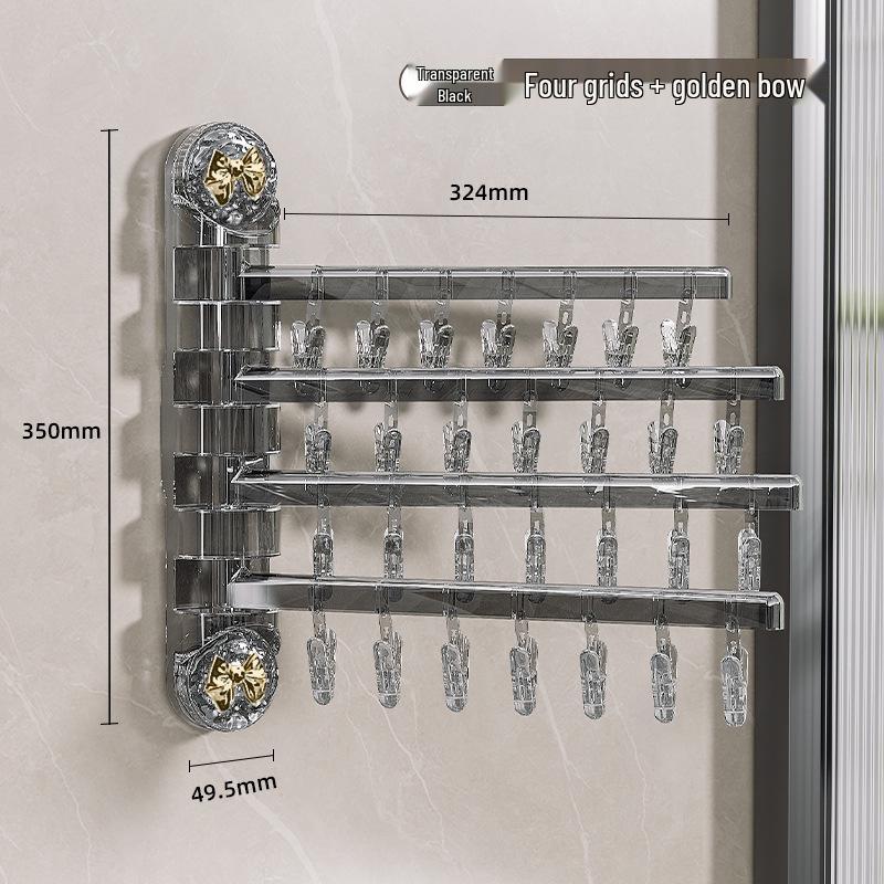 Rotating Suction Cup Clothes Drying Clips – Wall-Mounted, Multi-Functional for Socks & Underwear Drying