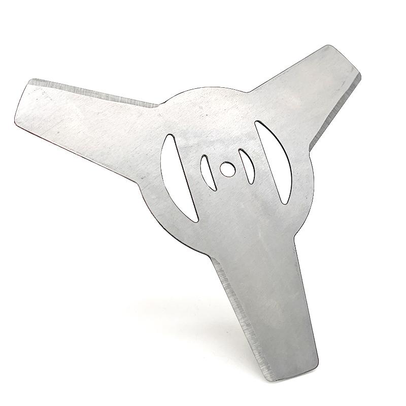 Garden Power Tool Accessories 4Pieces 5mm Metallic Blade 3Teeth for Electrical Grass Trimmer Brush Cutter
