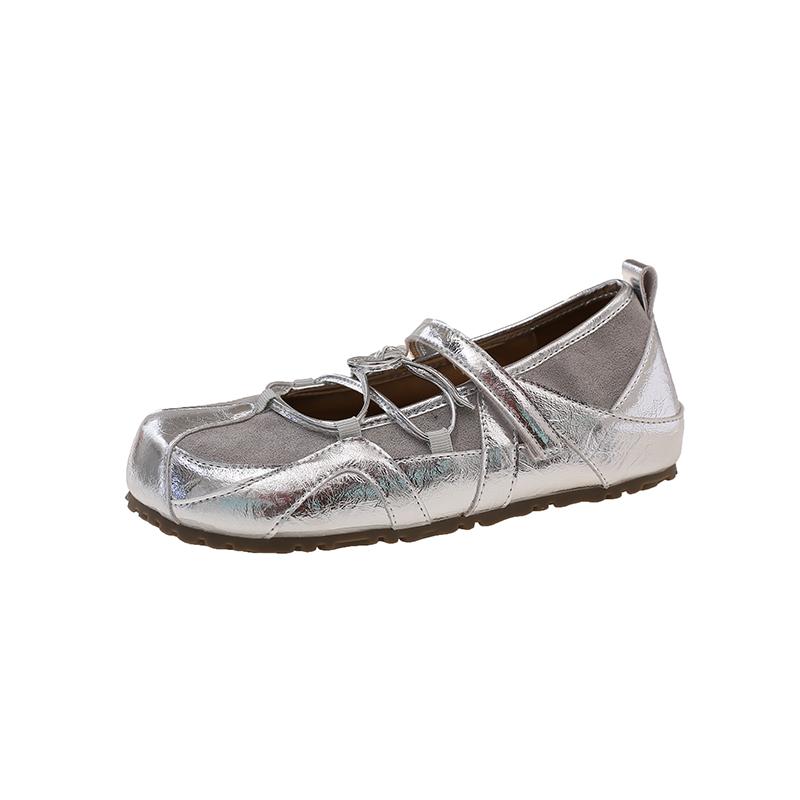 Fashion Women's Ballet Style Flats Fashion Lace-up Retro Mary Jane Casual Shoes Summer Autumn Comfortable Lightweight Ballet Sneakers