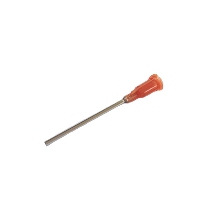 10/25pcs 1.5 Inch Dispensing Needles Syringe Needle 1.5 Inch Length Machine Nozzle Glue Needle Blunt End Threaded Port 14G-27G
