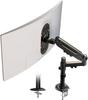 WORLDLIFT PC Monitor Inch LCD Display 1 Load Cable Grommet Clamp VESA Arm, Single, 17-40 Compatible, Arm, Screen, 2-12kg Capacity, Management,