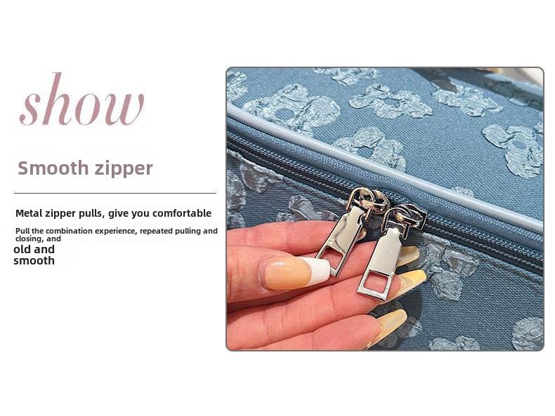 2023 Women's Large Capacity Fabric Cosmetic Handbag - Portable Wash & Storage