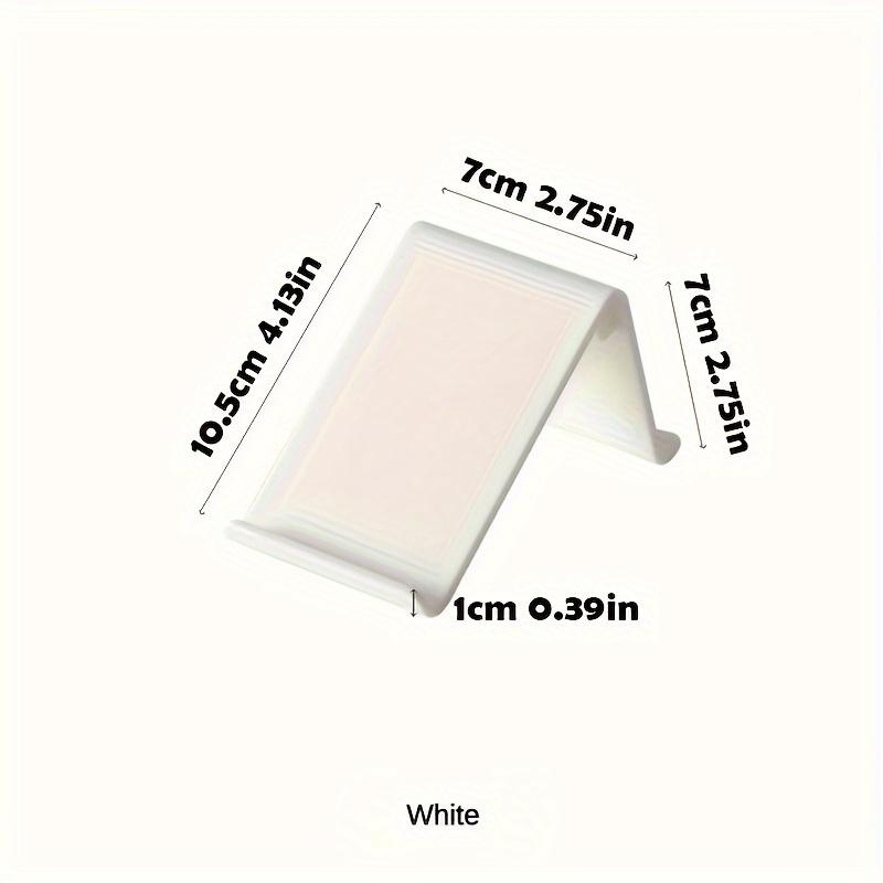 1PC Simple White Phone Stand - Portable Desktop Holder for All Phones & Tablets Office Bedroom