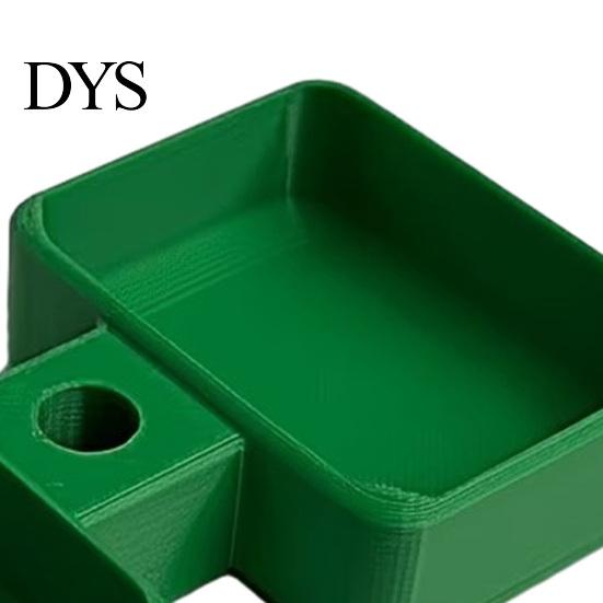 Car Interior Accessories 3D Printed Cup Holder Condiment Tray, 2 Compartment Dip Sauce Dispenser for Container with Straw Hole, Universal Vehicle