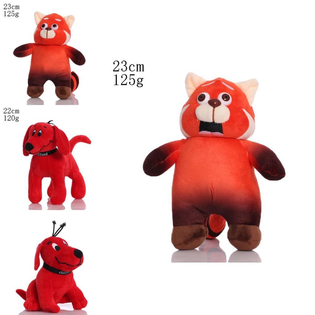 Een schattige, zachte knuffel in de vorm van een rode panda, perfect als creatief cadeau voor kinderen!