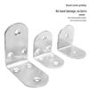 Thickened Stainless Steel 90° Right Angle L-Shaped Corner Bracket Shelf Support