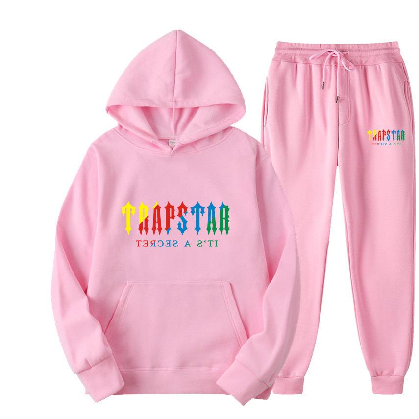 Men's Women's Hoodie Sweatpants 2-piece Sports Set Casual 16 Color Print