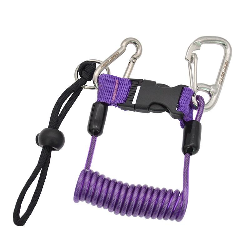 Stainless Steel Diving Camera Spring Lanyard