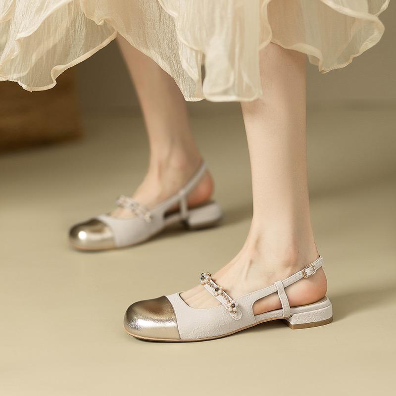 

Мода Супер Мягкие Французские Милые Мэри Джейн Головные Сандалии Женские Летние Новые Маленький Аромат Стиль Жемчужная Цепочка Плоская Подошва Одинарные Туфли 35 бежевый