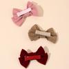 10Pcs/Set New Velvet Bow Hair Clips Multicolor Cute Ribbon Hairpins For Girls Children Women Fashion Headdress Hair Accessories