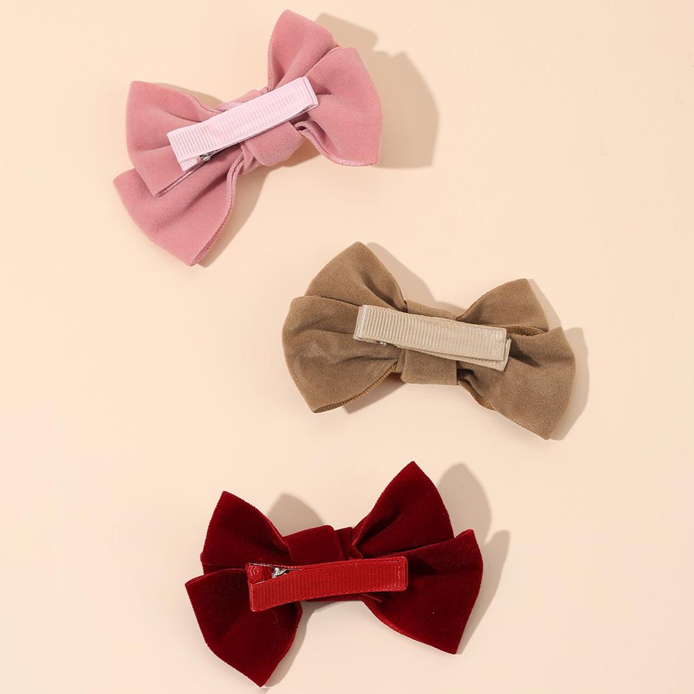 10Pcs/Set New Velvet Bow Hair Clips Multicolor Cute Ribbon Hairpins For Girls Children Women Fashion Headdress Hair Accessories